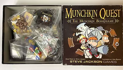 Muchkin Quest The Munchkin Board Game Steve Jackson Games 1St Edition COMPLETE • $25