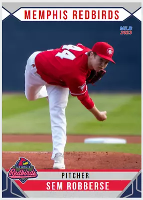 2023 Sem Robberse Minor League Rookie Card Memphis Redbirds Cardinals #44 • $6.99