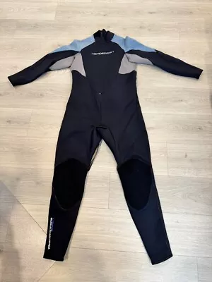 Used Henderson 3mm Mens Thermoprene Pro Back Zip Wetsuit - Black/Blue - XL Short • $20