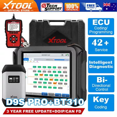 XTOOL D9SPro +BT310 ECU Programming Diagnostic Scanner Key Coding Tool Analyzer • $1889.99