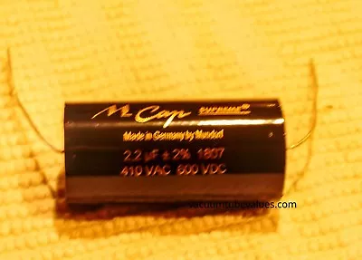 Mundorf MCap Supreme Aluminum Capacitor 2.2uf 2.2 Uf 600VDC • $22.50