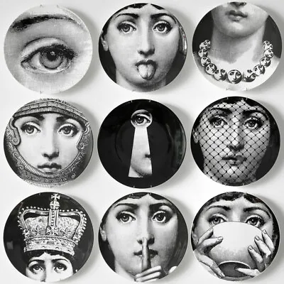 $20.90 • Buy Plates Wall Hanging Style Fornasetti Dish Decorative Ceramic Plate Home Decor