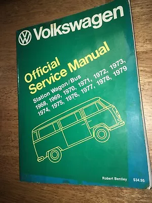 Bentley - VOLKSWAGEN 1968-1979 BUS / STATION WAGON  VW SERVICE MANUAL • $69.95