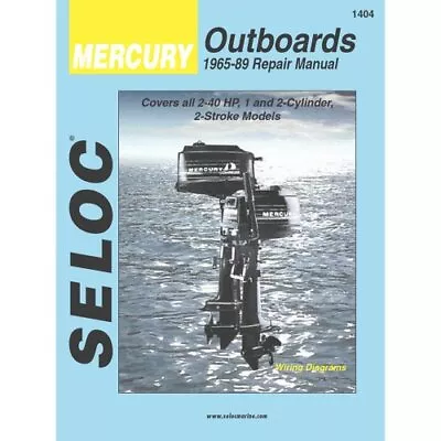 Seloc Mercury Outboards Repair Manual 1965-89 (Seloc Publications Marine M... • $24.53