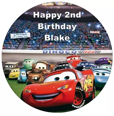 £2.25 • Buy Cars Lightning Mcqueen Edible Wafer Paper Cake Topper Edible Wafer Paper