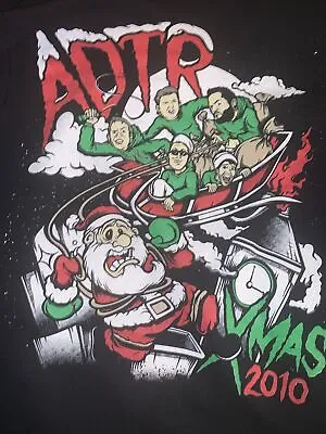 2010 A Day To Remember Xmas Graphic Hoodie Shirt Black Small ADTR Rare • $45