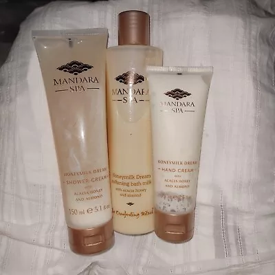 Mandara Spa Honeymilk Dream Bath Milk Shower Cream & Hand Cream - Full Size • £24.99