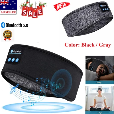$16.99 • Buy Wireless Bluetooth Headband Sleep Headphones Ultra-Soft Music For Side Running