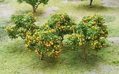 MP SCENERY 6 Orange Trees N Gauge Fruit Trees Railroad & Farm Layout Handmade • $9.99