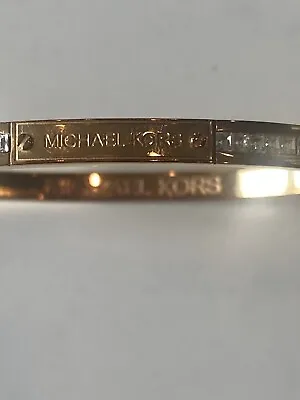 Michael Kors Gold Tone Hinged Bangle • $25