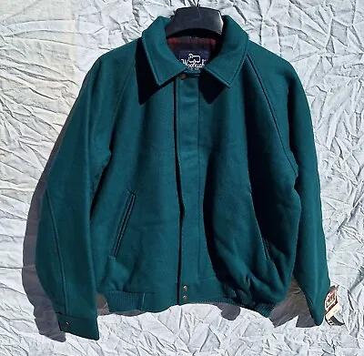 New Woolrich Men's Wool Jacket Green Thinsulate Medium 40 Made In USA NWT • $99.99