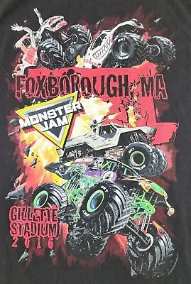Monster Jam Shirt Men Medium Gillette Stadium 2016 Foxborough MA Truck Adult A03 • $19.30