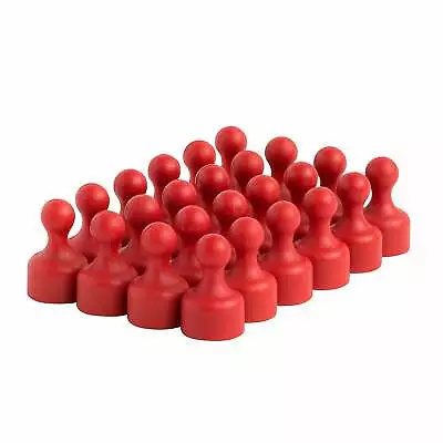 Strong Heavy-Duty Red Plastic Magnetic Push Pins (24 Pack) • $14.99