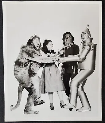 1939 Wizard Of Oz Garland Bolger Lahr Haley MGM Press 8x10 Gelatin Silver Photo • $75