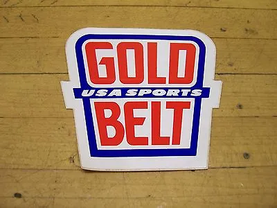 $10.99 • Buy 2 NOS Vintage Motocross MX Dirt Bike Gold Belt Kidney Riding Belt Stickers 