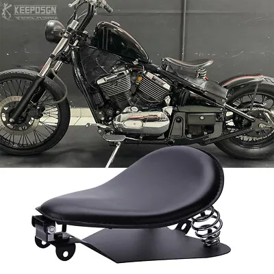 Motorcycle Solo Seat Saddle With Spring Base For Kawasaki Vulcan VN 750 800 900 • $65.68
