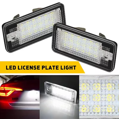 2X Full LED License Plate Light Tag Lamp Super Bright For 2004-2009 Audi A3 /S3 • $11.03