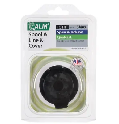 ALM SJ489 Replacement Spool Line And Cover For Powerbase Qualcast Spear&Jack • £11.65