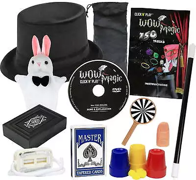 Rabbit And Hat Magic Trick Set For Kids Over 150 Tricks • $22