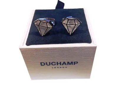 Duchamp London Ties Stunning Multicolour 'marble Diamond' Cufflinks Freepost • $65.21