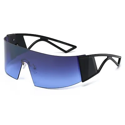 Sunglasses Visor Style Driving Outdoor Unisex Sport Single Lens Luxury Men Women • $13.99
