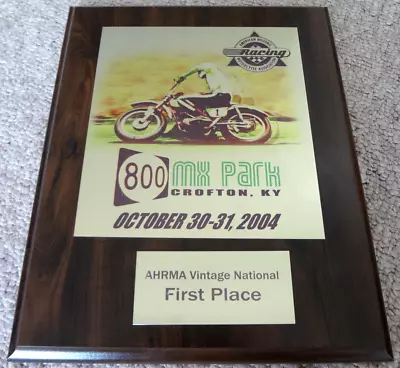 Ahrma Vintage National Motorcycle Award Trophy Plaque High Point Crofton Ky 2004 • $29.73