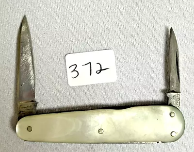 Vintage Ulster Knife Co. Double Blade Pearl Folding Pocket Knife (#372) • $20