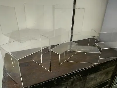 Acrylic Display Shelves Risers Plinths  Stands For Collectables Items • £40