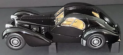 Gateway AUTOArt 1/18 Bugatti 57SC Atlantic 1938 Black With Disc Wheels #70941 • $599.95