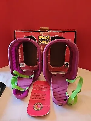 Vintage Moon Shoes Anti-Gravity Strap Shoes Purple And Black 1989 Nickelodeon • $29.99