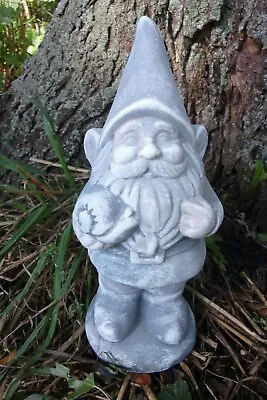 Latex Gnome With Snail Mold Plaster Concrete Cement Elf  Mould  9 H X 4  W • $89.95