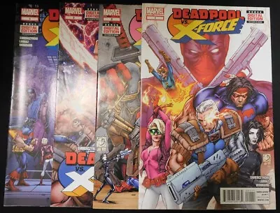 Deadpool Vs X-force 1-4 Marvel Comic Set Complete Swierczynski Larraz 2014 Fn/vf • $16