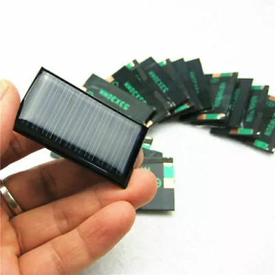 10Pcs/Lot DIY Toy 5V 30mA 53X30mm Micro Mini Small Power Solar Cells Panel • $5.39