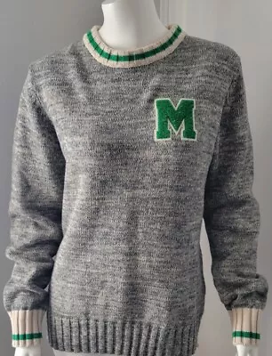 Bruzer Renu Michigan State Sweater Gray-Tan-Green Sz. L Unisex • $22.96