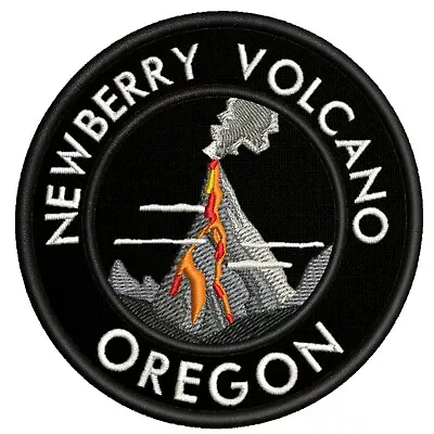 Newberry Volcano Oregon Embroidered Patch Iron / Sew-On Souvenir Gear Applique • $4.90