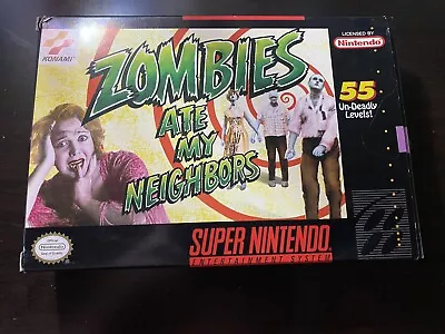 Zombies Ate My Neighbors Super Nintendo SNES Complete CIB • $150