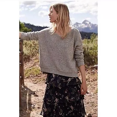 Anthropologie Moth Fairview Oversized Grey Sweater Size XS • $17.50