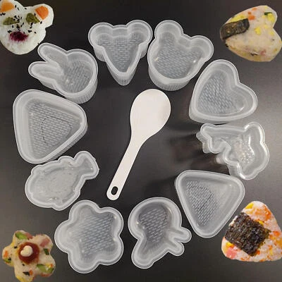 Onigiri Mold Sushi Rolls Rice Ball Bento Press Maker Mould DIY Kitchen Tools • £9.67