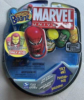 2010 Marvel Universe Mighty Beanz 4 Beans NEW ON CARD Target Exclusive Thor • $13.49