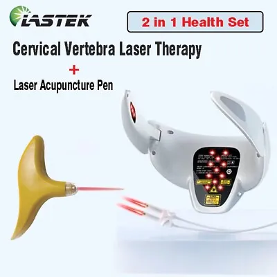 LASTEK Neck Releaser Cervical Vertebra ColdLaser Therapy+Laser Acupuncture Pen • $224.19