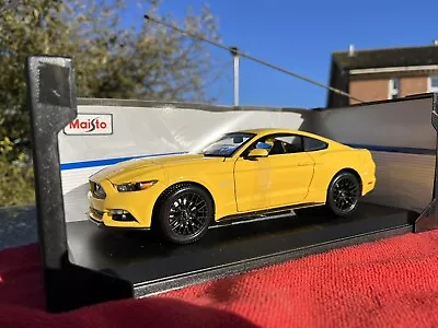 New Maisto 2020 Mustang Shelby GT500 Car In Yellow 1:18 Scale Diecast Special • £29.99