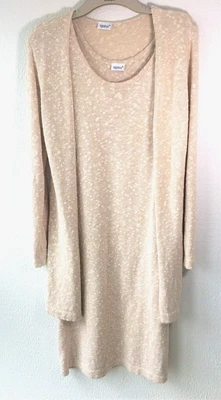 £9.99 • Buy Kaleidoscope Ladies Dress And Jacket Size 12 Oatmeal