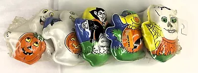Vintage Halloween Fillable Party Treat Favors Ullman Co Dracula Ghost Skull • $15.26