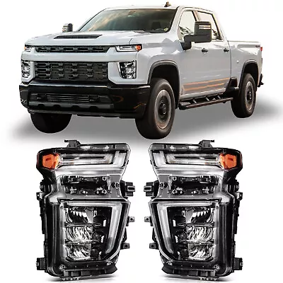 For 2020-2023 Chevy Silverado 2500HD 3500HD 6.6 LED Headlight Assembly Projector • $715.99