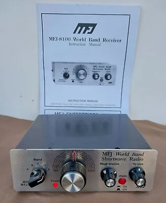 MFJ-8100K World Band Shortwave Regenerative Receiver With Manual • $100
