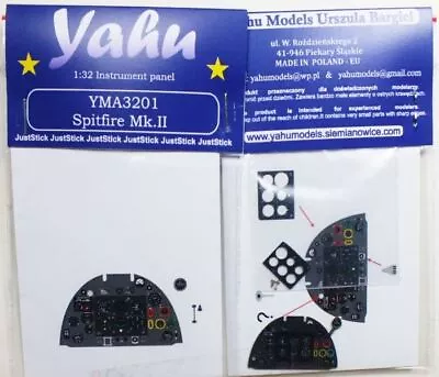 Yahu Models YMA3201 Spitfire Mk.II Instrument Panel For Revell 1/32 • £11.79