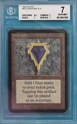 Mox Sapphire Alpha Rare Graded BGS 7 CARD (0014041505) ABUGames • $13803.99
