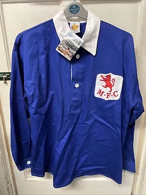 BNWT Millwall FC Home 1940 Retro Style Football Shirt Size L • £45