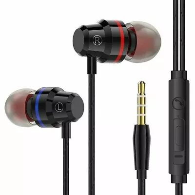 Wired Earbuds Headset In-Ear Earphone MIC 3.5mm HIFI DJ Bass Stereo Headphone • $6.30