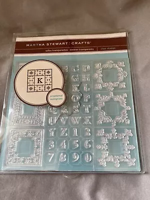 Martha Stewart Crafts Clear Stamps Ornamental Monograms NOS • $6.98